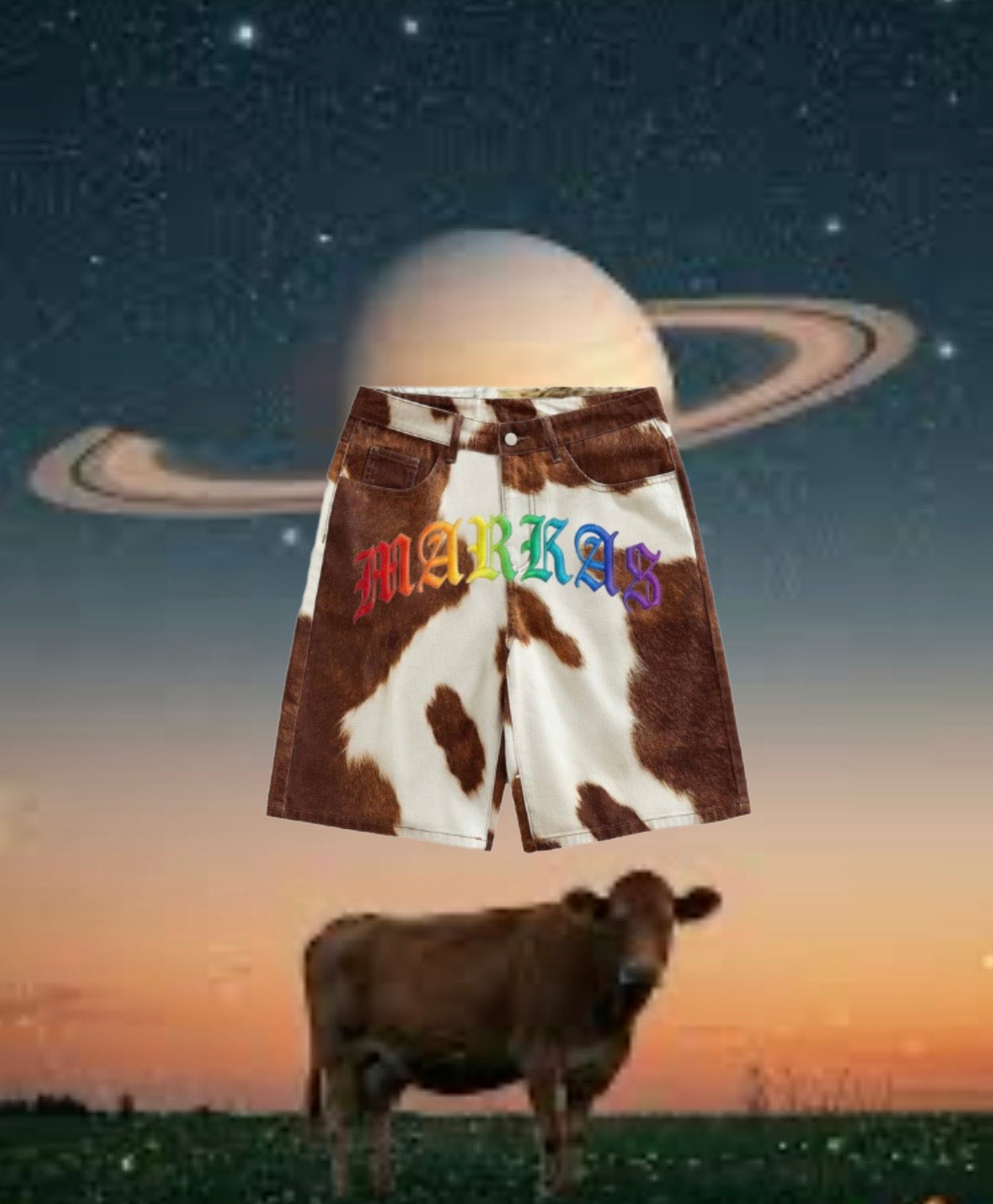 MARKAS COW BROWN SHORTS