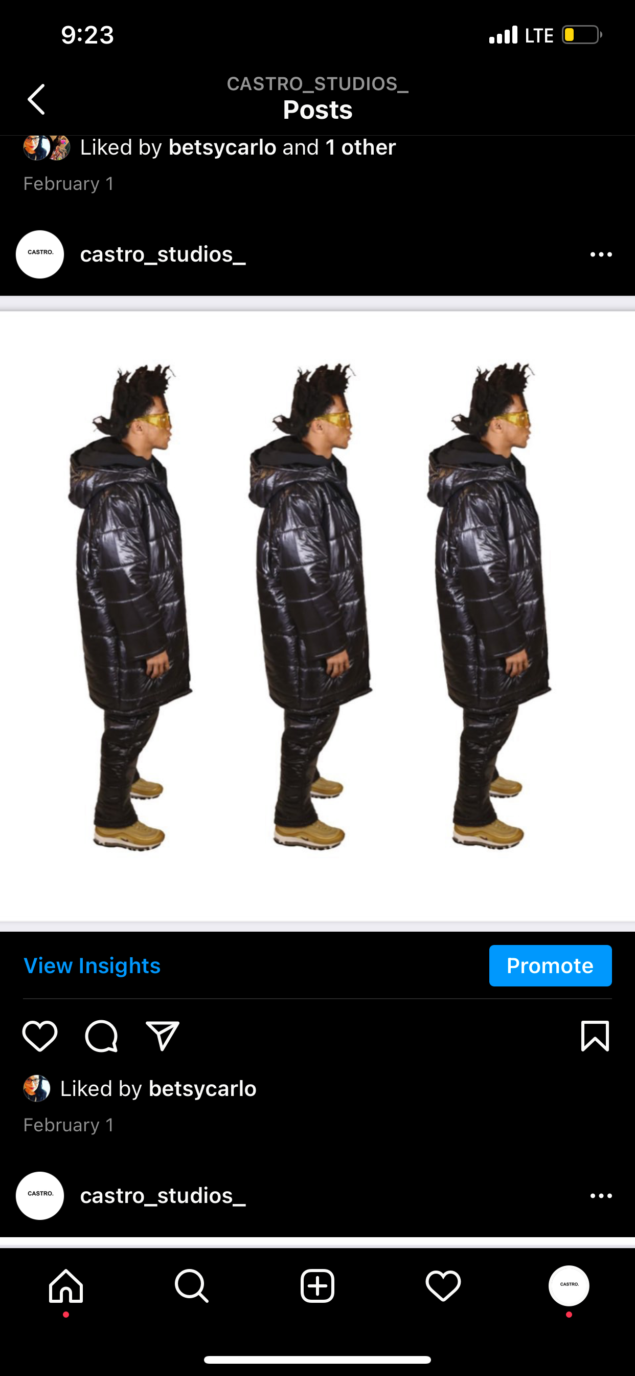 Puffer Black Coat