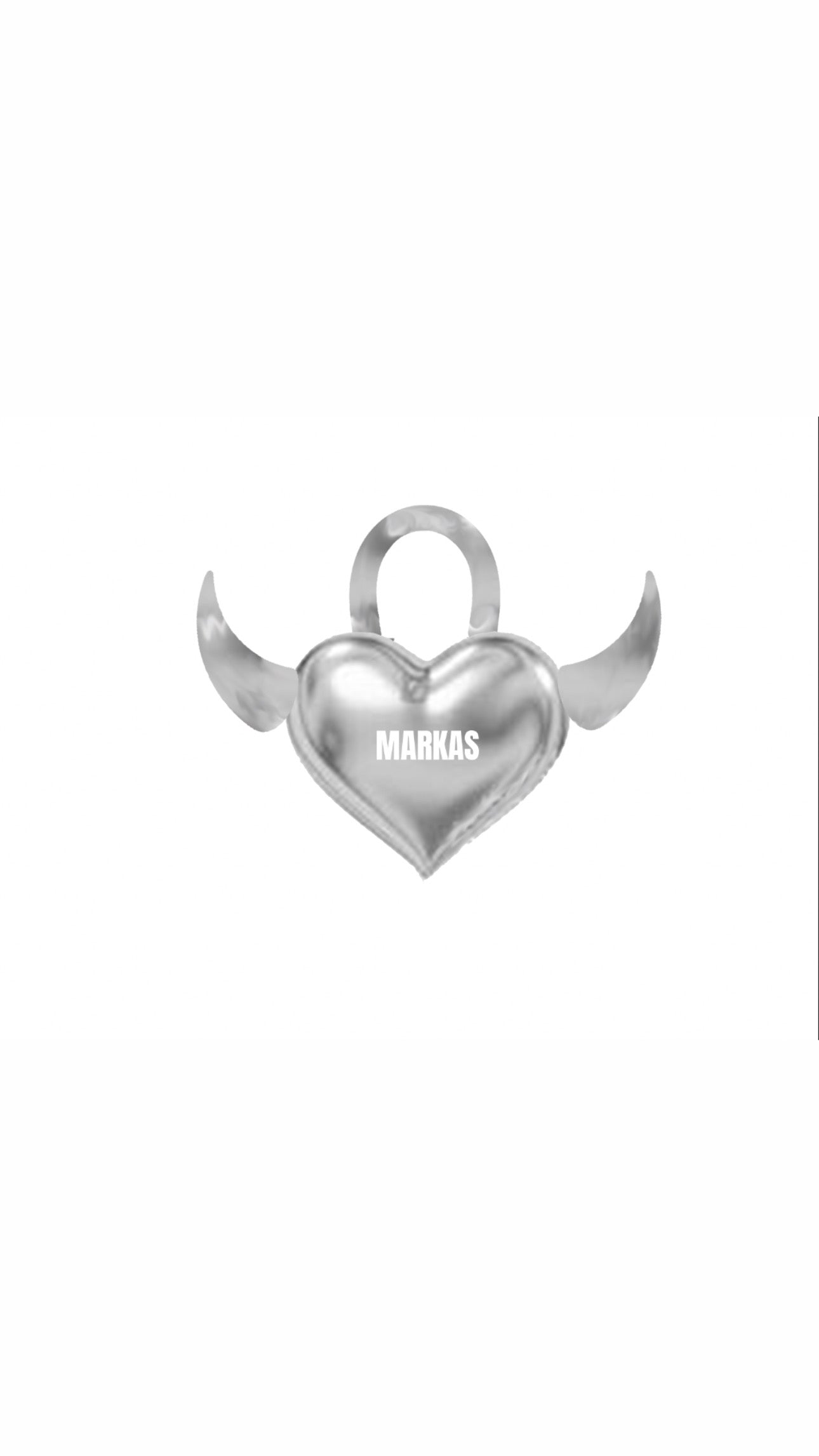 PADLOCK HEART SHAPE BAG