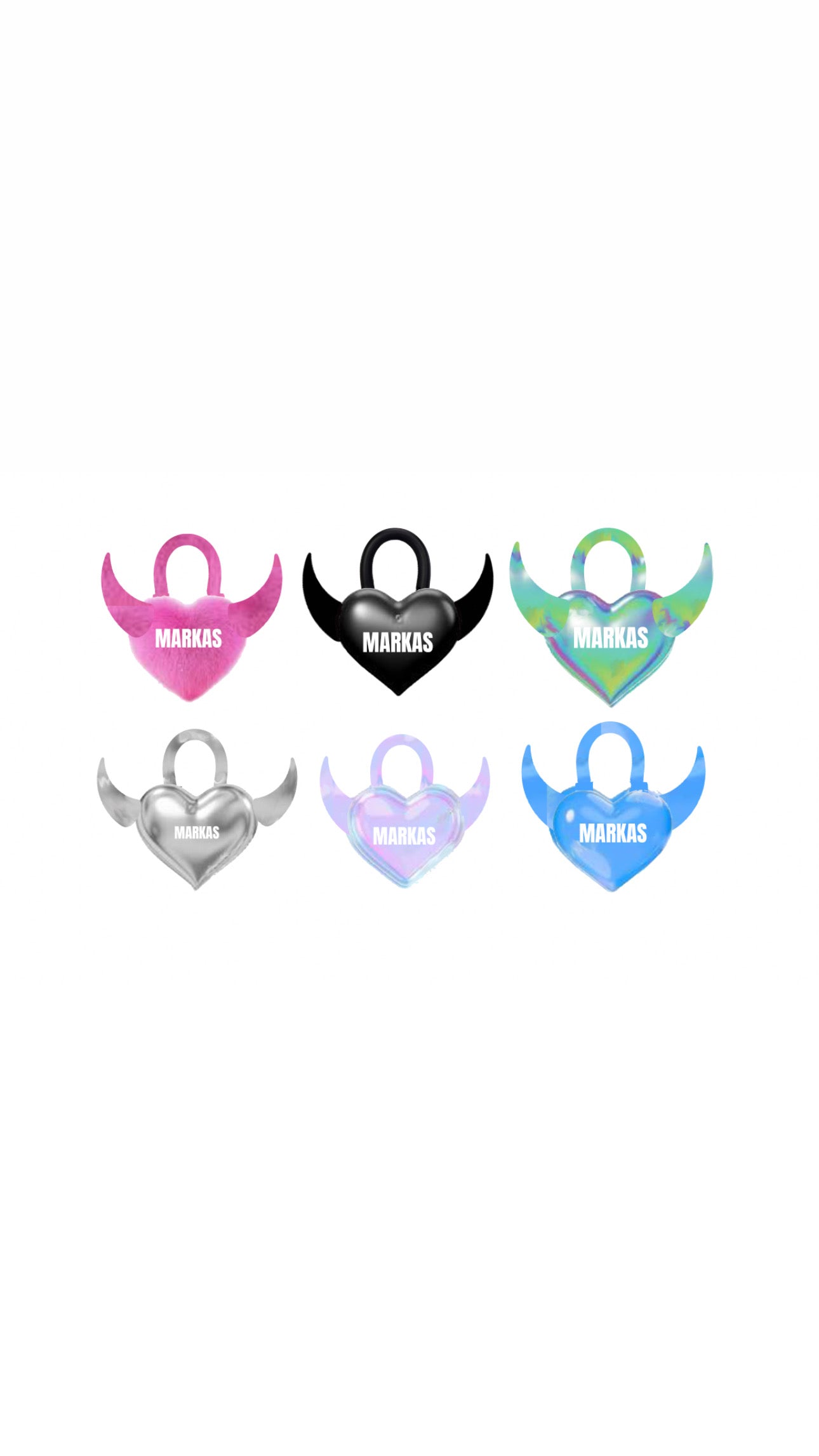 PADLOCK HEART SHAPE BAG