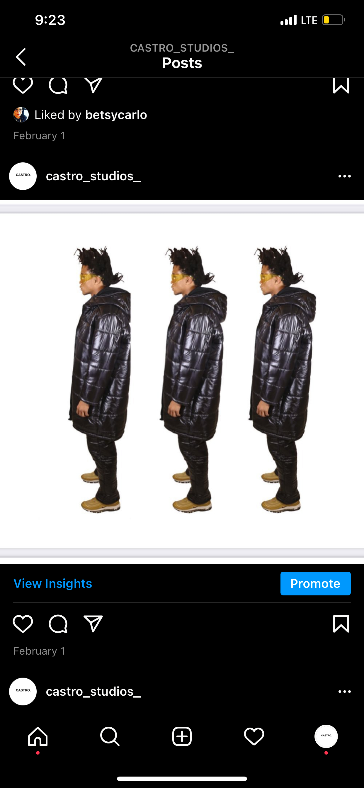 Puffer Black Coat