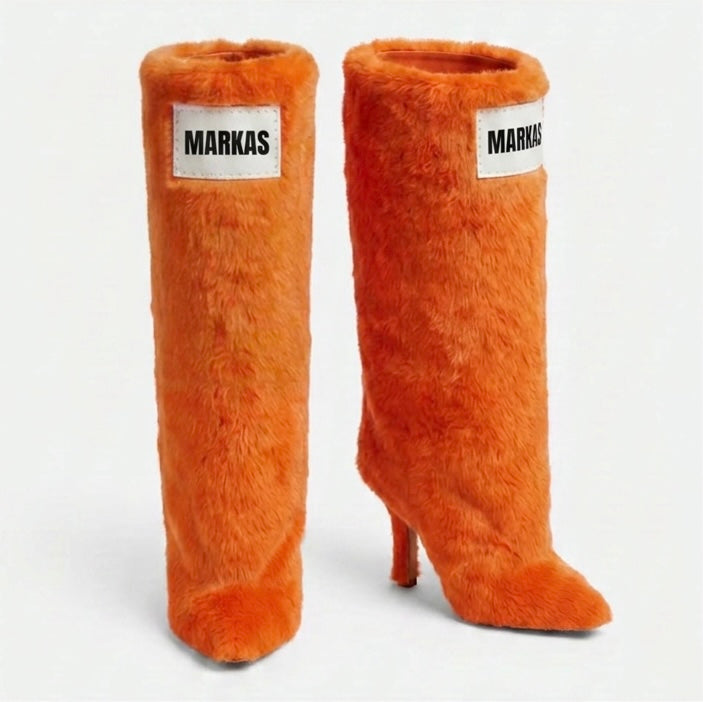 XKULT Orange fur Boots