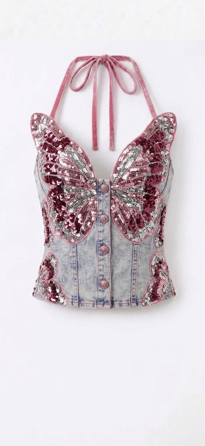 DENIM CORSET