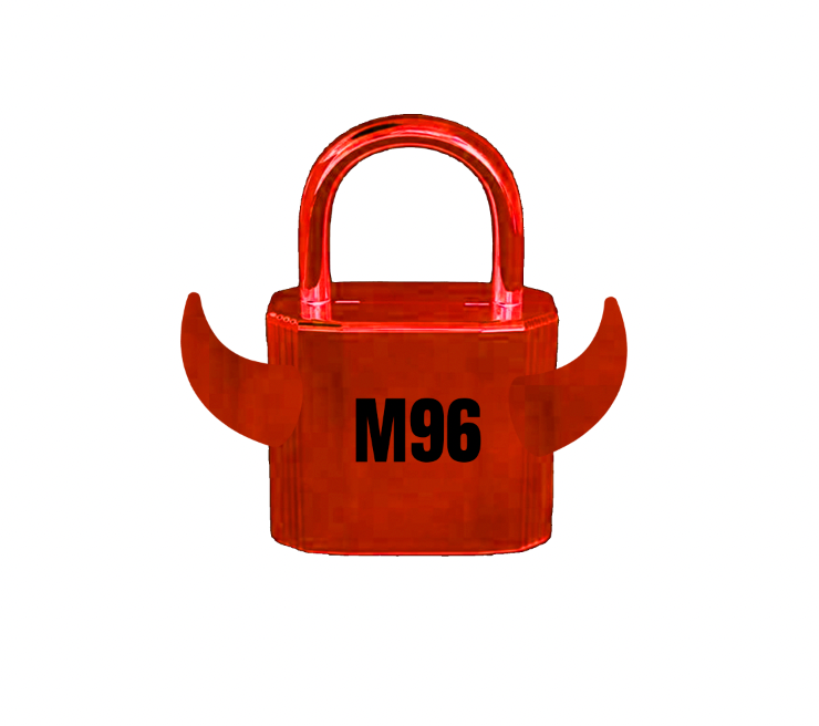 TORO M96 LOCK BLACK LETTERS