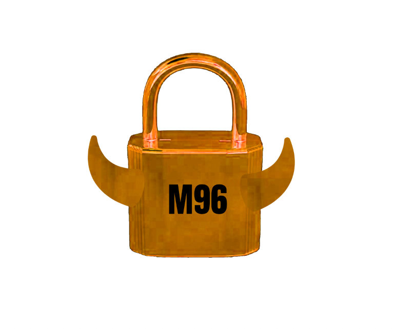 TORO M96 LOCK BLACK LETTERS