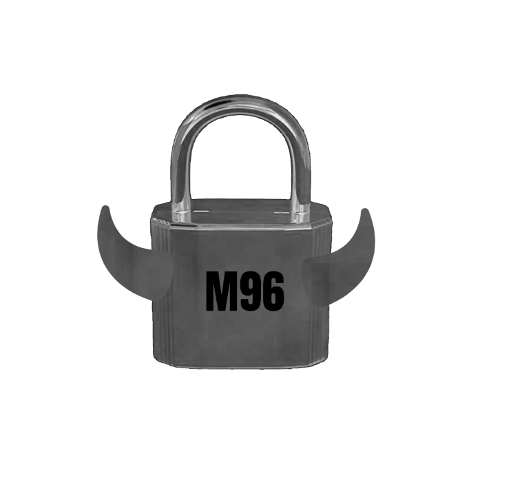 TORO M96 LOCK BLACK LETTERS