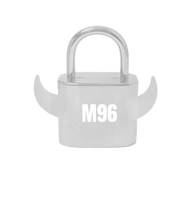 TORO M96 LOCK WHITE FONT