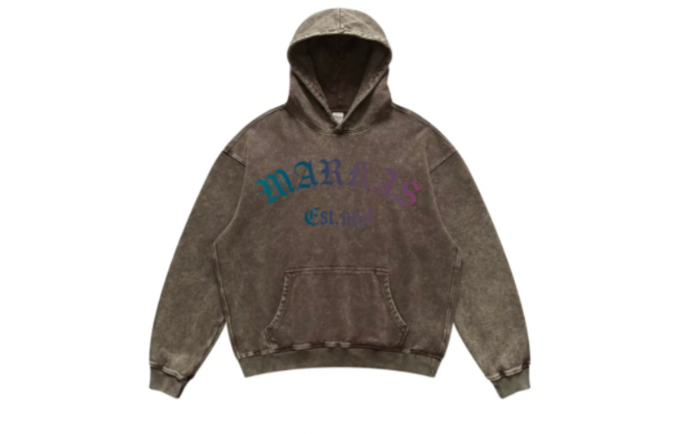 MARKAS EST.1996 DENIM RAINBOW HOODIE