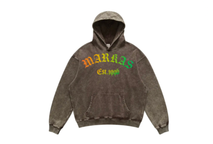 MARKAS EST.1996 DENIM RAINBOW HOODIE