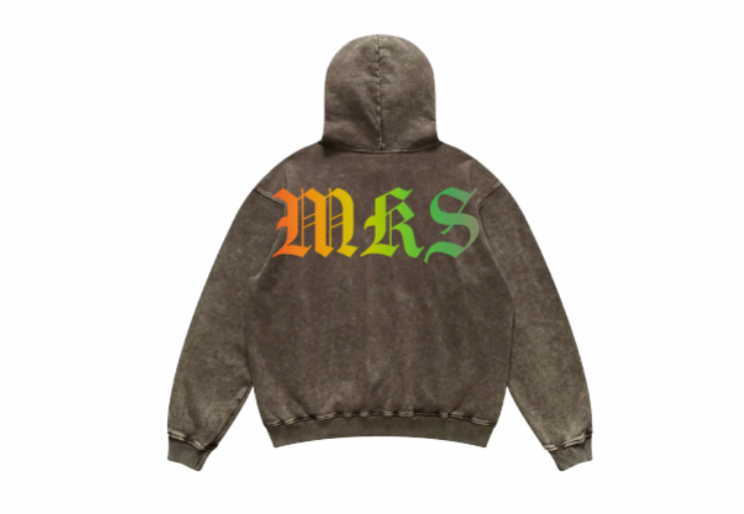 MARKAS EST.1996 DENIM RAINBOW HOODIE