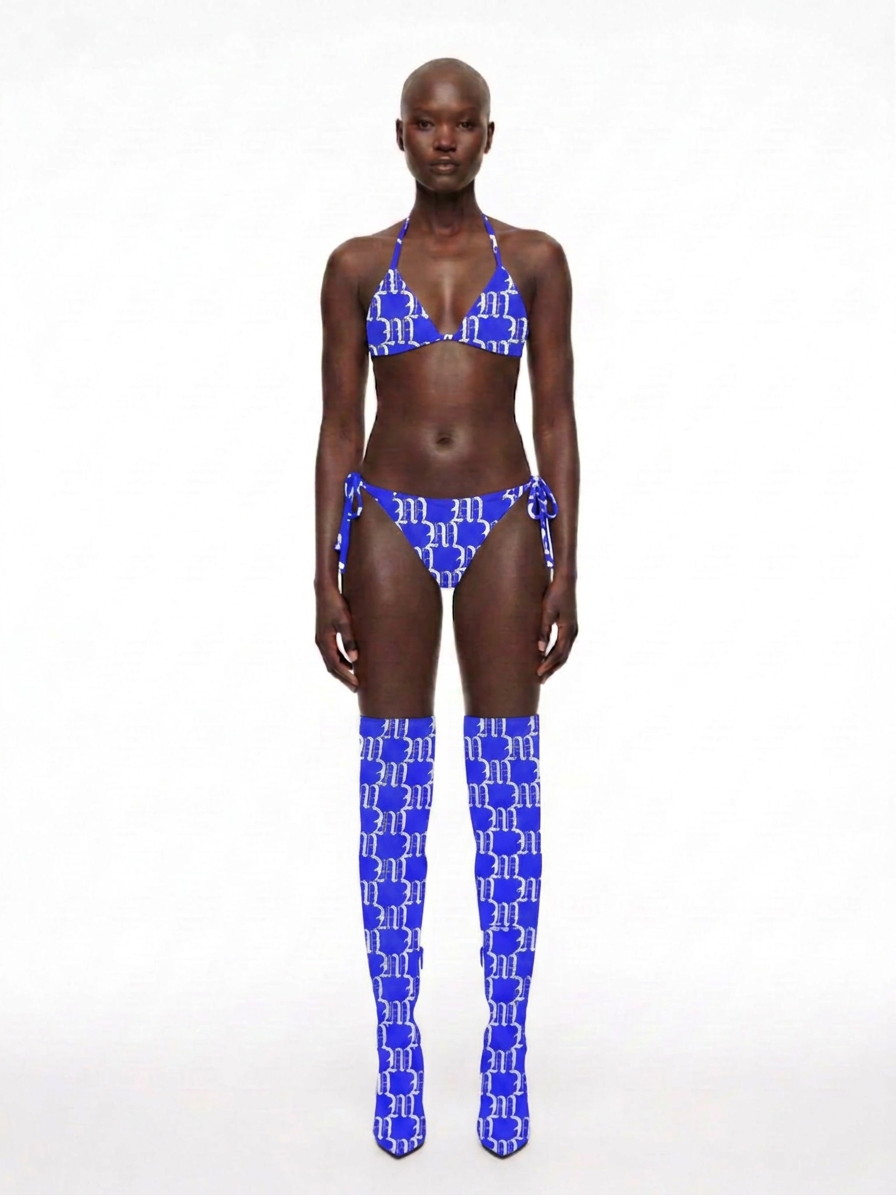 SS27 BLUE M MONOGRAM BIKINI