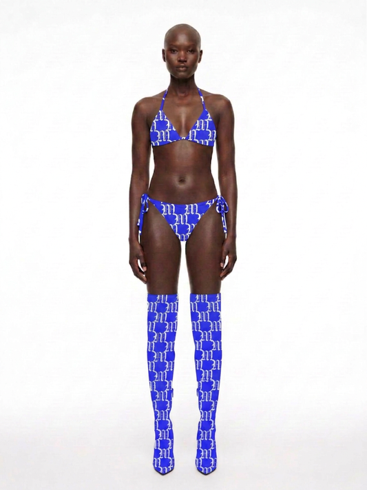 SS27 BLUE M MONOGRAM BIKINI