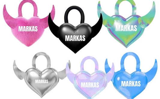 PADLOCK  HEART SHAPE BAG