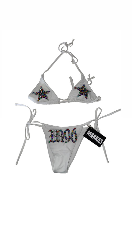 Rhinestone studs Bikini star