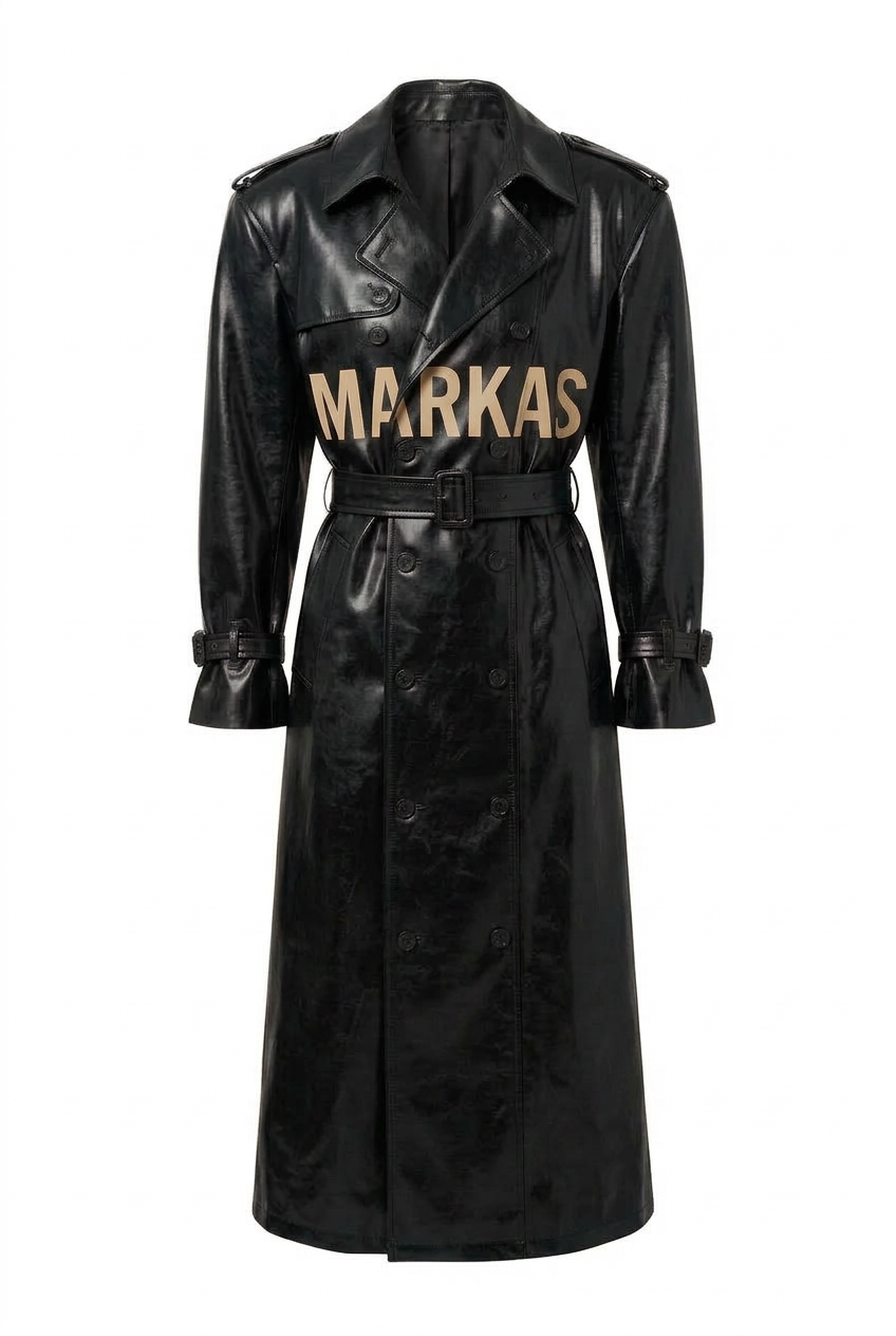 LATEX TRENCH COAT