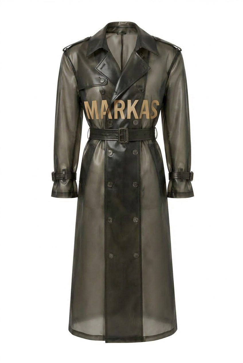 LATEX TRENCH COAT