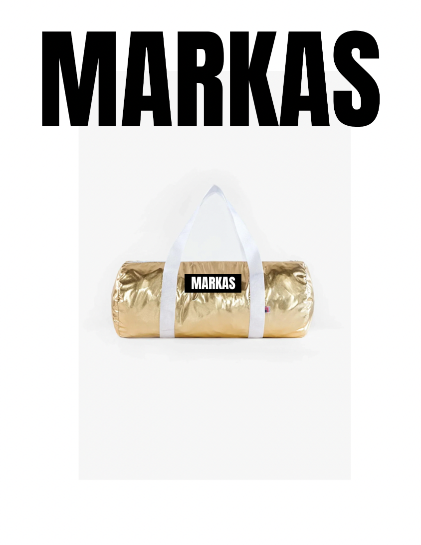 MKS GOLD DUFFLE BAG