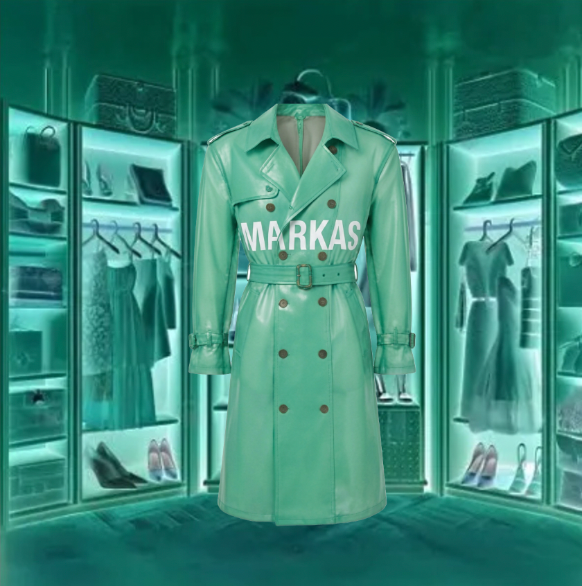 LATEX TRENCH COAT